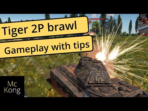 How to play tiger 2 P in War Thunder realistic battles - gameplay with tips