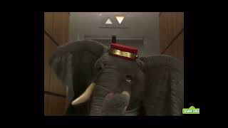 Caillou and the elephant elevator operator