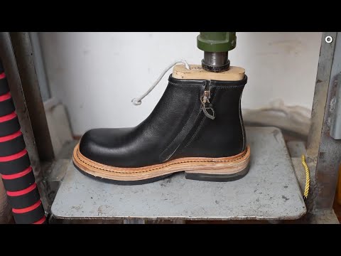 How to Make a Whole Leather Chelsea Boot by Hand