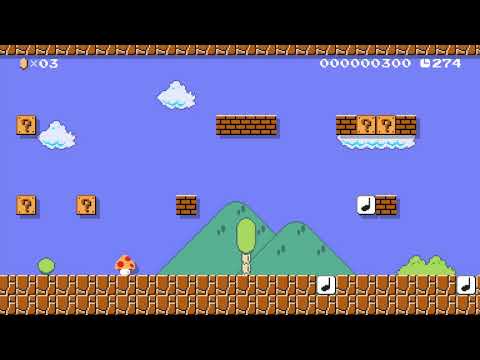 mushroom play 1-1 by Npedar 🍄 Super Mario Maker 2 🍄 No Commentary AAG