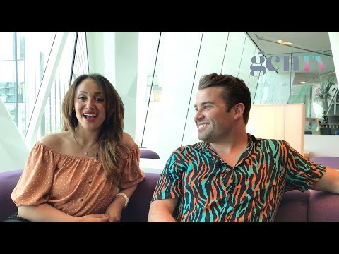 GCN meets stars of Club Tropicana Joe McElderry and Amelle Berrabah