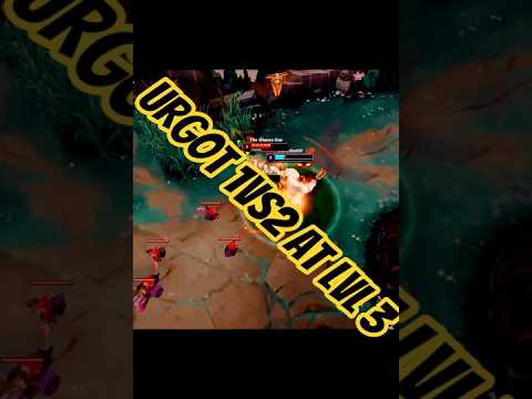 Urgot took down Camilee and Mundo alone at level 3 !!!