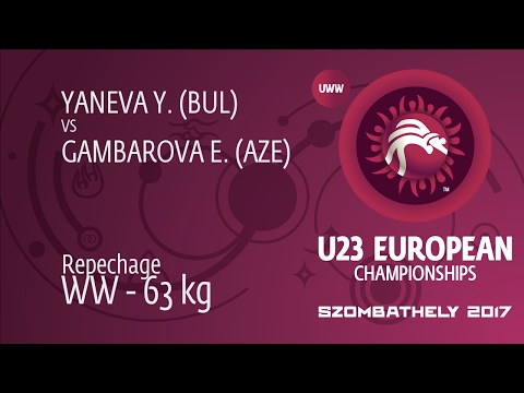 Repechage WW - 63 kg: Y. YANEVA (BUL) df. E. GAMBAROVA (AZE), 7-6