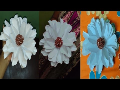 Easy Beautiful Paper Cutting Flowers 🌼