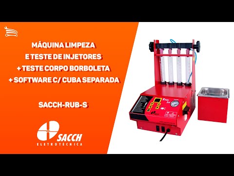 Máquina Limpeza e Teste de Injetores + Teste Corpo Borboleta + Software c/ Cuba Separada - Video