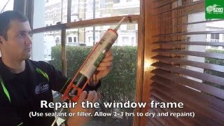 How to remove a sash window