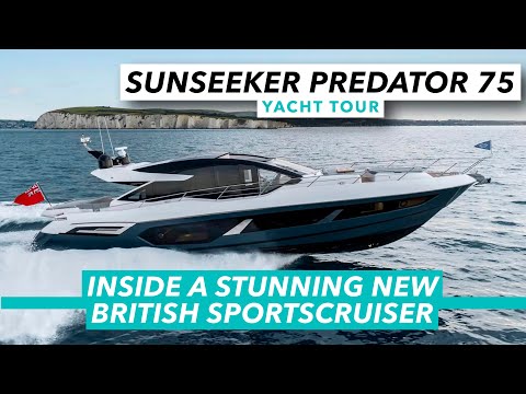 Inside a stunning new British sportscruiser | Sunseeker Predator 75 yacht tour | MBY