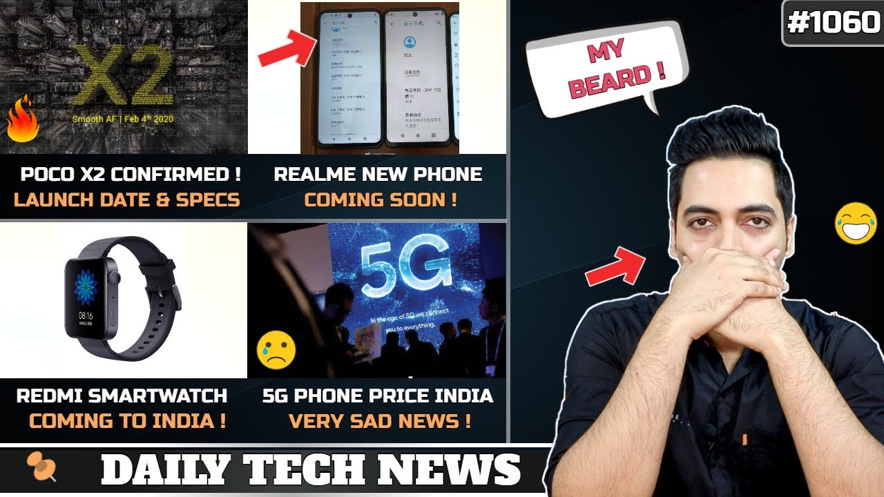 POCO X2 Launch Date & Specs Confirmed,Realme New Phone,Redmi Smartwatch India,5G Phones India Price
