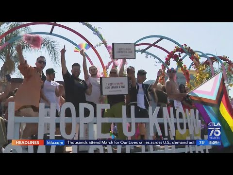 LA Pride Parade returns to streets of Hollywood