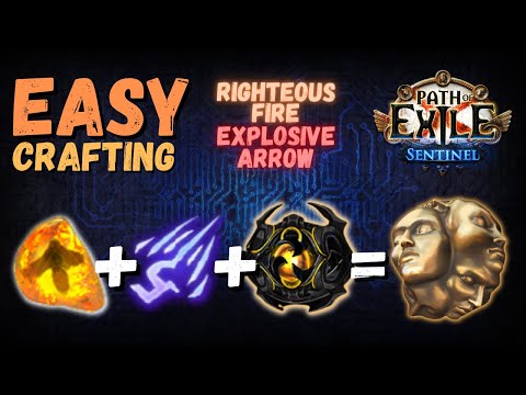 How to craft good gloves for RF & EA in Sentinel League - 3 EASY steps - Path of Exile - 3.18