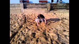 Free Running At Canvey Island Beach