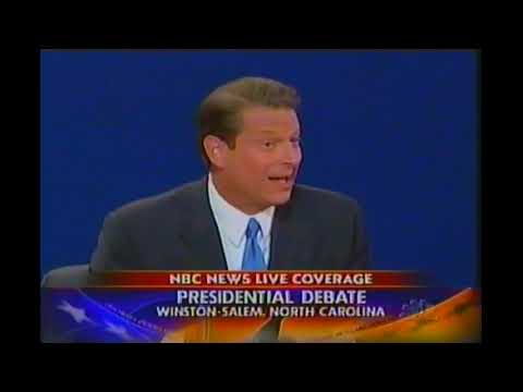 2nd Presidential debate of 2000 Bush Gore