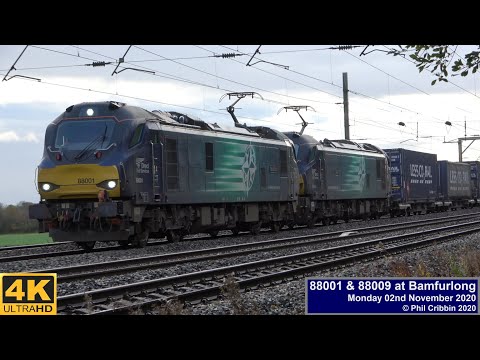 88001 & 88009 at Bamfurlong - 02nd November 2020