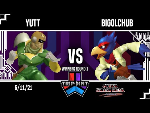 Tripoint Smash Test Run - Winners Round 1 - Yutt (Captain Falcon) Vs. Bigolchub (Falco)