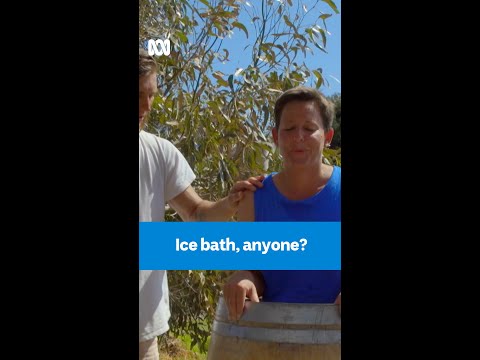 Need a stress relief solution? Try an ice bath... 🧊🥶 Movin’ to the Country ABC Australia