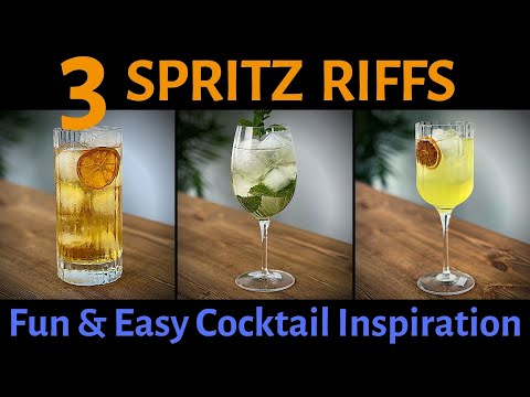 3 Easy SPRITZ Cocktail Variations