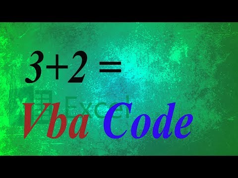 Vba Programming  Addition, Subtraction,Mul