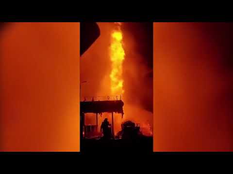 Նոր կադրեր՝ գազալցակայանի պայթյունից․ հրդեհը մեկուսացնել դեռ չի հաջողվել