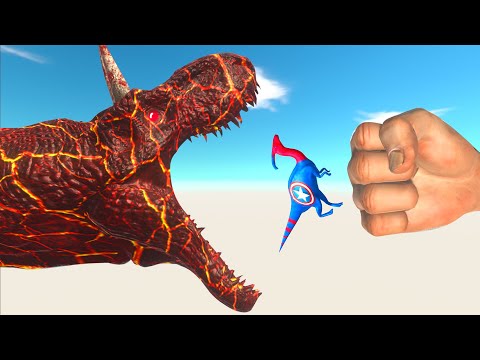 SuperHero Dinosaurs Captian Vs Epic Punch - Animal Revolt Battle Simulator | AM Gaming