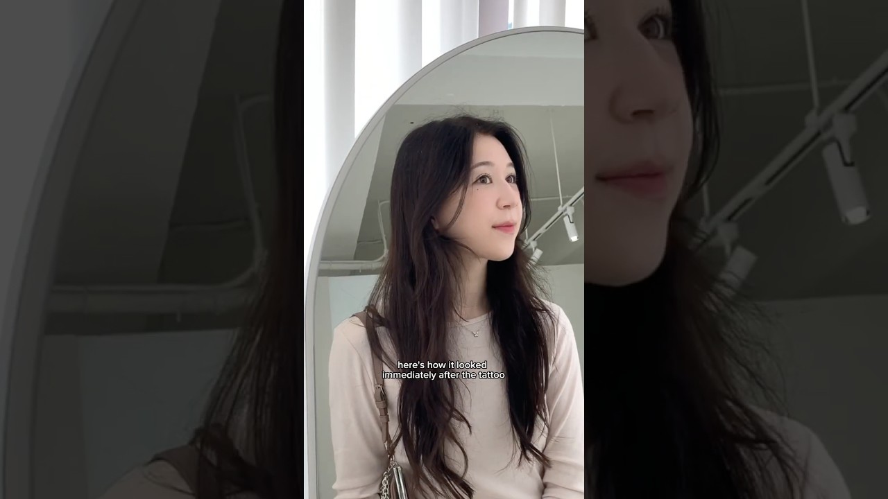 i got my face tattooed in korea #koreavlog #microblading #kbeauty #travelvlog