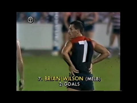 Brian Wilson - Melbourne - 2 goals v Geelong - 1989 Panasonic Cup Grand Final - VFL Park - VFL