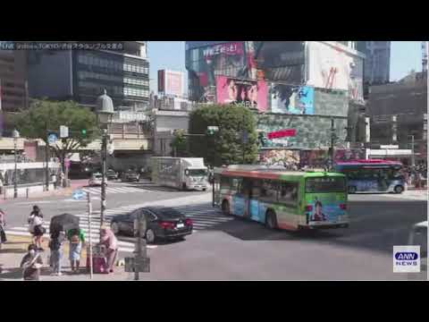 Shibuya City Scramble Crossing Live Camera 12:42 PM - 11:05 PM (Sunny - Night)