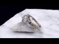 video - Two-Toned Old World Solitaire Engagement Ring