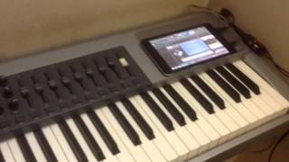 Video thumbnail for Cube iWork 7 tablet pc + M-Audio Keystation Pro 88 midi keys = music studio by Aziz Azizov