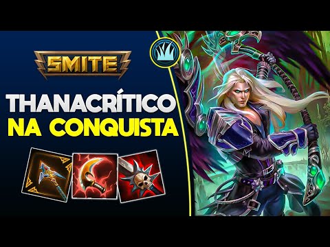 THANACRÍTICO na Conquista! Só tapa! THANATOS JUNGLER - ⚡ Smite BR Conquista