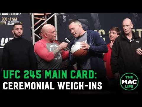 UFC 245 Ceremonial Weigh-Ins: Main Card
