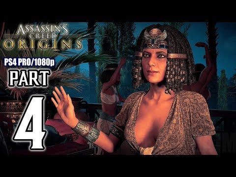 Assassins Creed ORIGINS Walkthrough PART 4 (PS4 Pro) No Commentary @ 1080p HD ✔