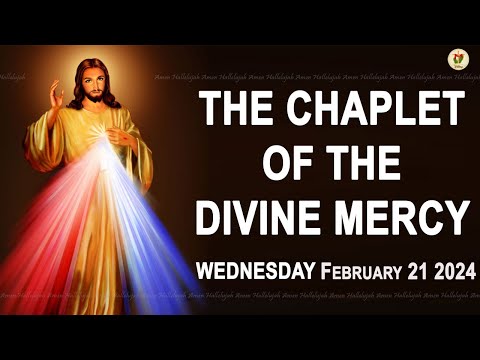 Chaplet of the Divine Mercy I Wednesday February 21 2024 I Divine Mercy Prayer I 12.00 PM
