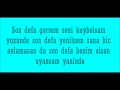 Emre Aydin- Son defa lyrics 