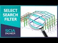 How to search, select and filter in SCIA Engineer 22.1