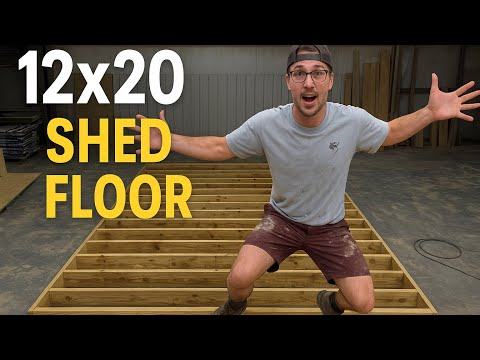 How to build a 12x20 shed floor. 