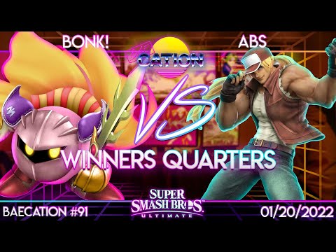 Baecation #91 Winners Quarters - Bonk! (Meta Knight) Vs. Abs (Terry) - SSBU Tournament
