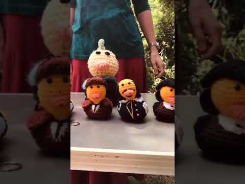 Historix-Tours im Lockdown besucht ... Julia Marstaller, die uns ihre Häkelquietcheenten präsentiert