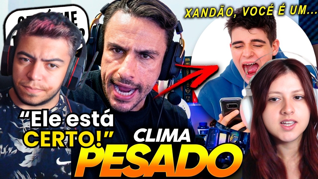 INSCRITO CHAMOU o SUPER XANDÃO de NARCISISTA e PESOU O CLIMA DA LIVE... | REACT