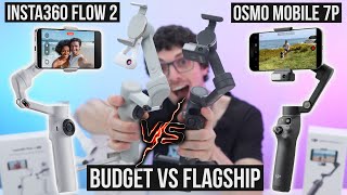 Budget VS Flagship! Best Phone Gimbal Of 2025? - Insta360 Flow 2 vs DJI OM7P (Unbelievable Results)