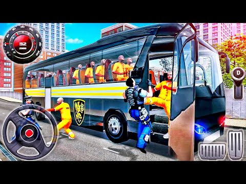 Police Jeep Driver Simulator - US City Police Prisoner Bus Driving - Android GamePlay