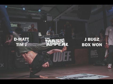 TIm J/D-Matt Vs Box Won/J-Bugz | Top 8 | Mass Appeal 2018 | Pro Breaking Tour | BNC