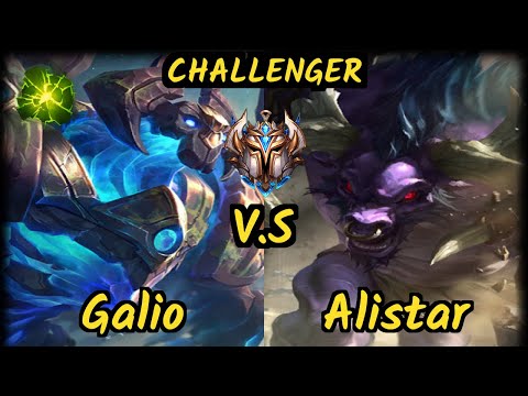 Keria (GALIO) vs ALISTAR - BOTTOM SUPPORT CHALLENGER GAMEPLAY - KR