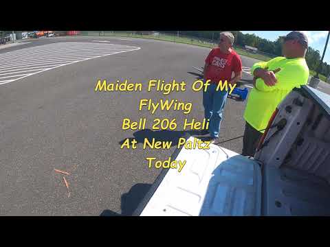 Maiden flight today Of My Flywing Bell 206 Heli at new Paltz