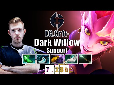 Dark Willow Support | EG.Cr1t- | 11K MMR DARK WILLOW PLAYER | 7.28b Gameplay Highlights
