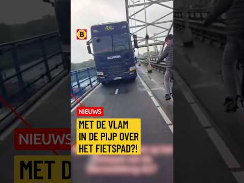 Vrachtwagen tussen de fietsers? | #merwedebrug