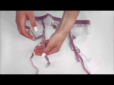 Smyslný podvazkový pás Lilyanne garter belt - Obsessive