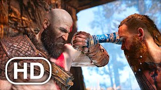 GOD OF WAR PS5 Kratos Vs Baldur Boss Fight Gamepla
