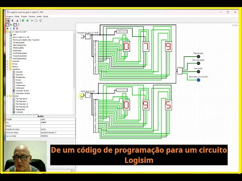 Thumbnail de Logisim : conversao de codigo programacao para circuito digital