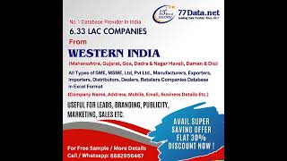 Western India Companies Database - B2B Database Provider