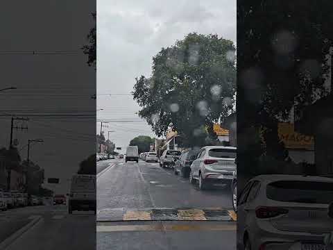 Driving in Adamantina SP #brazil #travel #cidade #citytour #worldcities #downtown #citydriving #rain